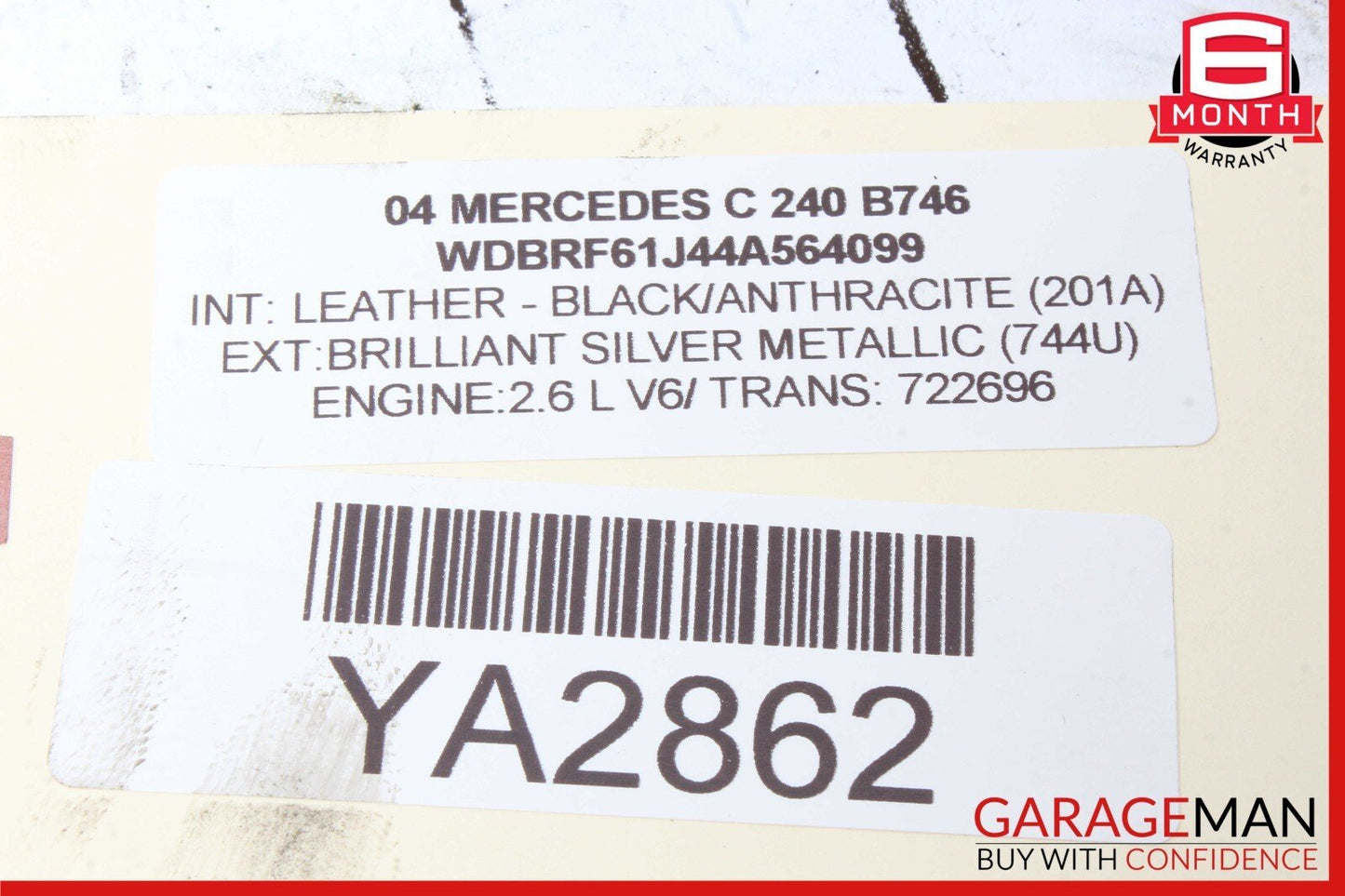 01-05 Mercedes W203 C240 Rear Left Side Axle Shaft Driveshaft Drive Axle OEM