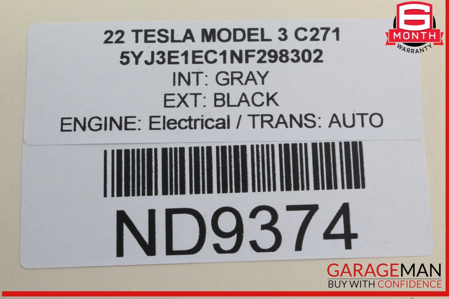 17-23 Tesla Model 3 Rear Right Passenger Side Door Lock Latch Actuator OEM