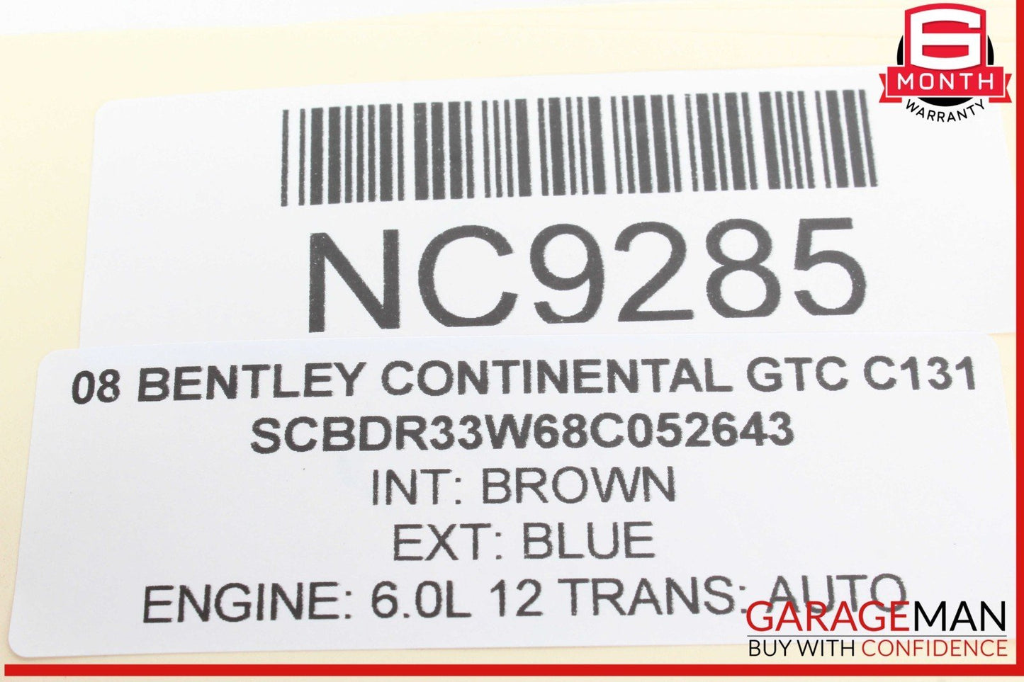 03-12 Bentley Continental GTC Keyless Go Antenna Sensor Control Module Unit OEM