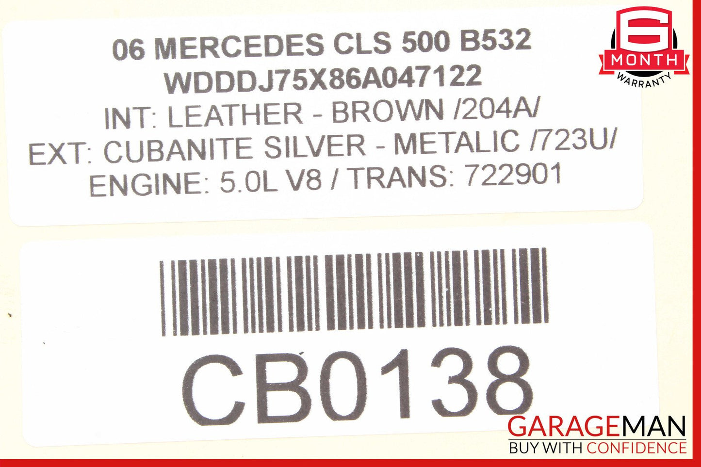 06-11 Mercedes W219 CLS500 E350 Front Left Lower Control Arm OEM