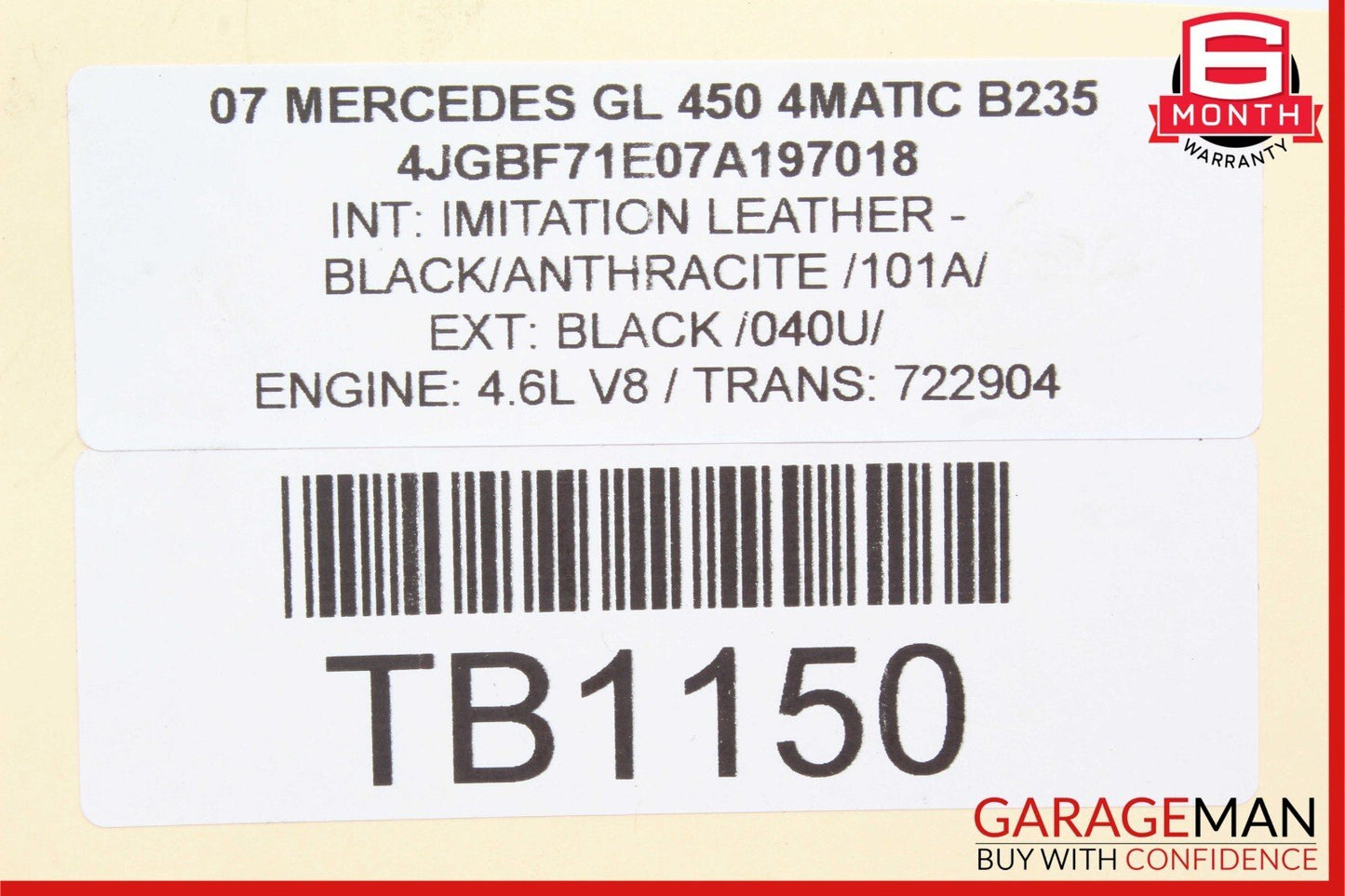 06-13 Mercedes X164 GL450 4MATIC Front Right Side Upper Control Arm OEM