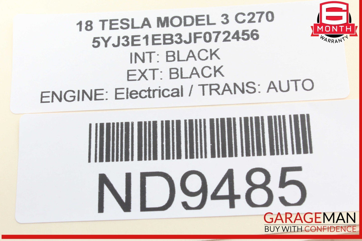 17-23 Tesla Model 3 Tire Pressure Monitoring Module Sensor TPMS 111858000C OEM