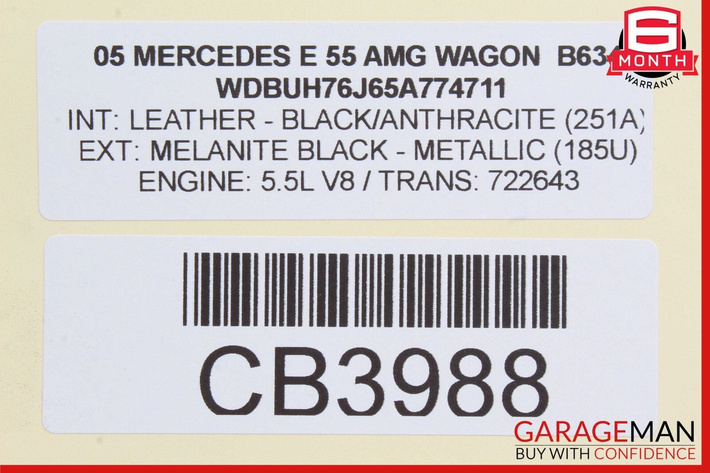 03-06 Mercedes W211 E55 AMG E500 Suspension Air Chamber Pressure Accumulator OEM