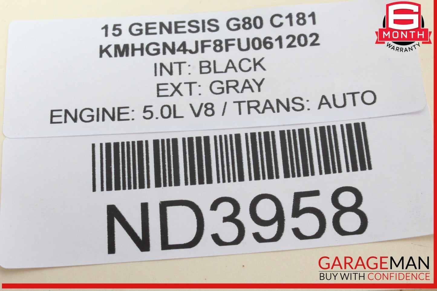 15-20 Hyundai Genesis G80 Front Left Driver Side Air Intake Cleaner Filter OEM