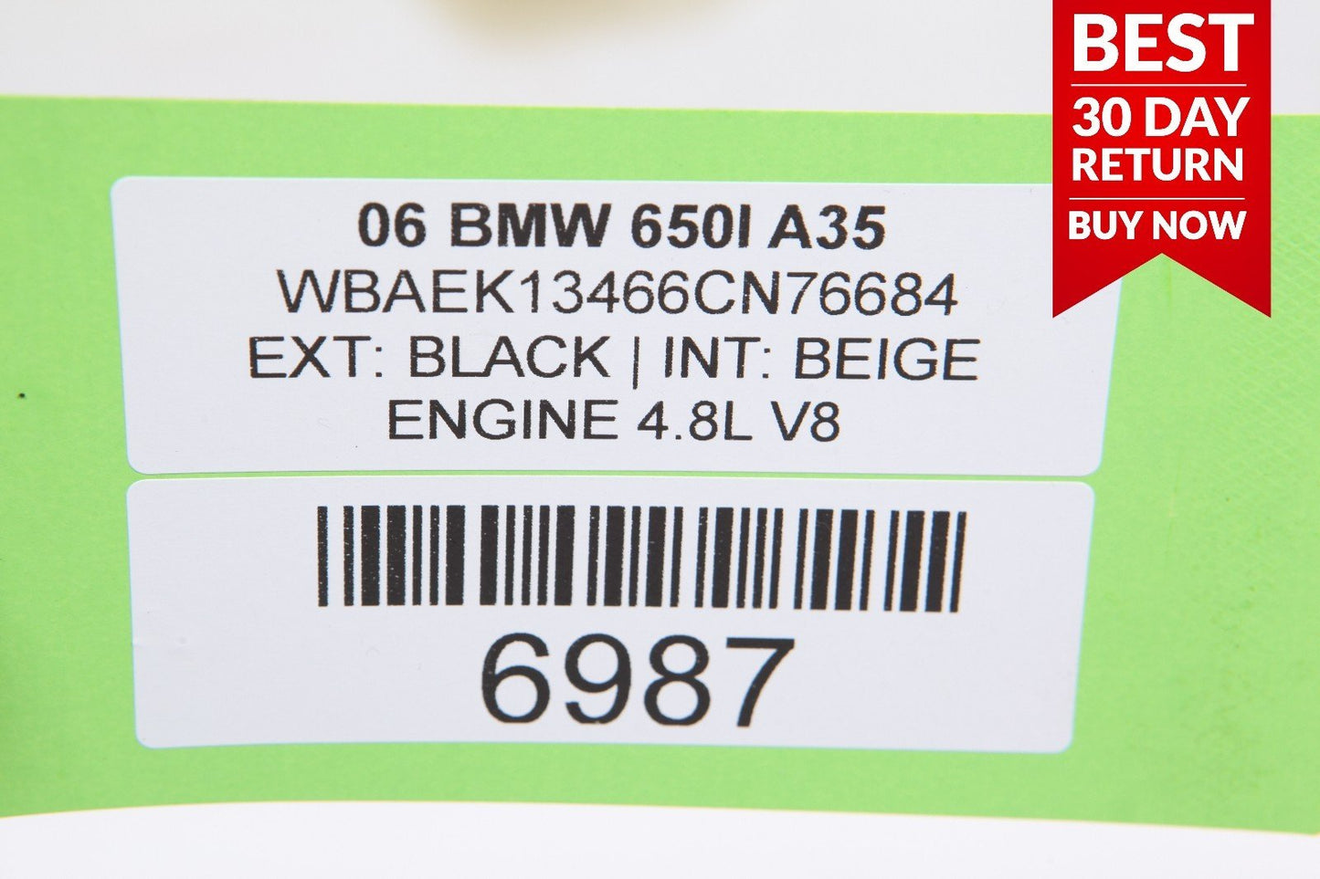 06-10 BMW E63 E64 650i M6 Under Dash Fuse Relay Box Module 6114 6957330-01 A35