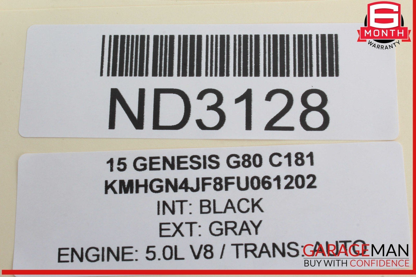 15-20 Hyundai Genesis G80 Front Right Passenger Side Seat Belt Seatbelt Black
