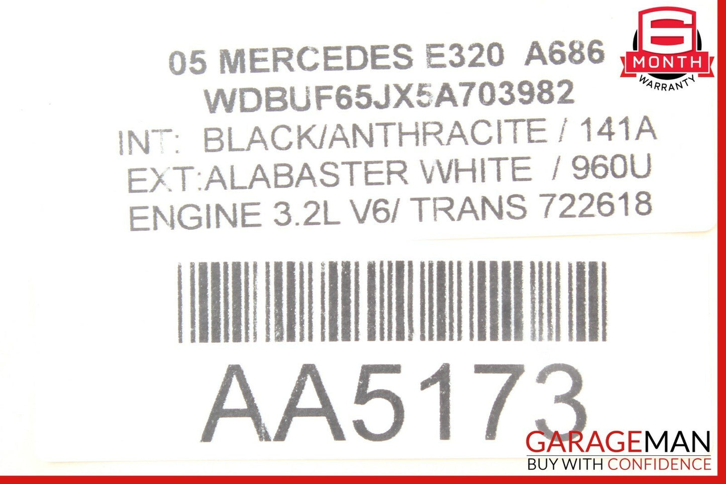 03-11 Mercedes W211 E350 SL500 Rear Left or Right Suspension Lower Control Arm