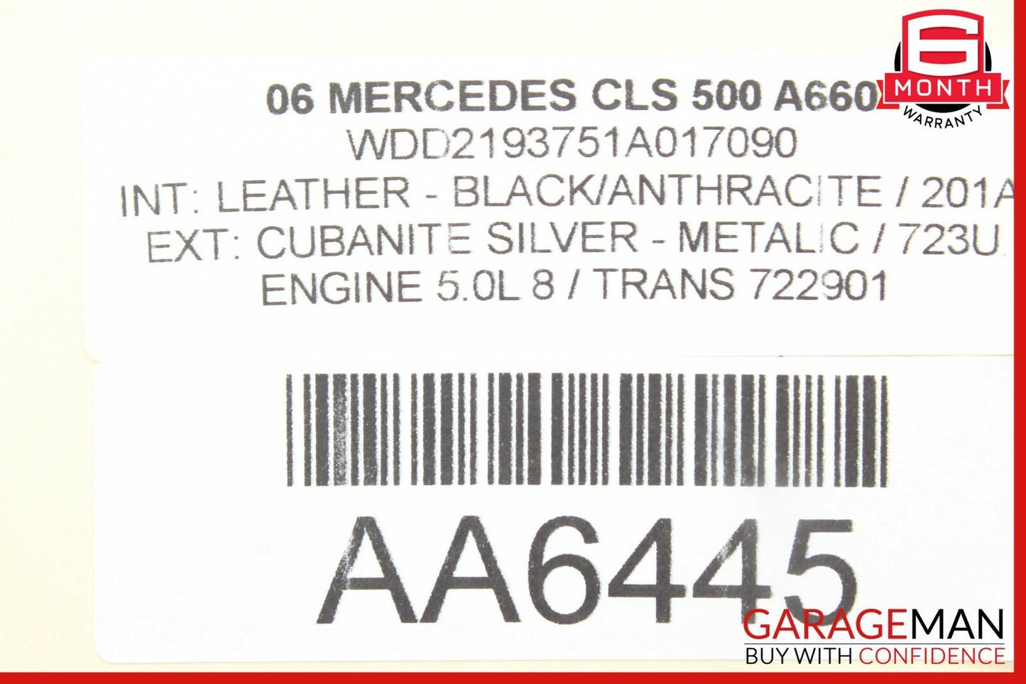 06-11 Mercedes W219 CLS500 Rear Right Side Exterior Door Handle Keyless Go OEM