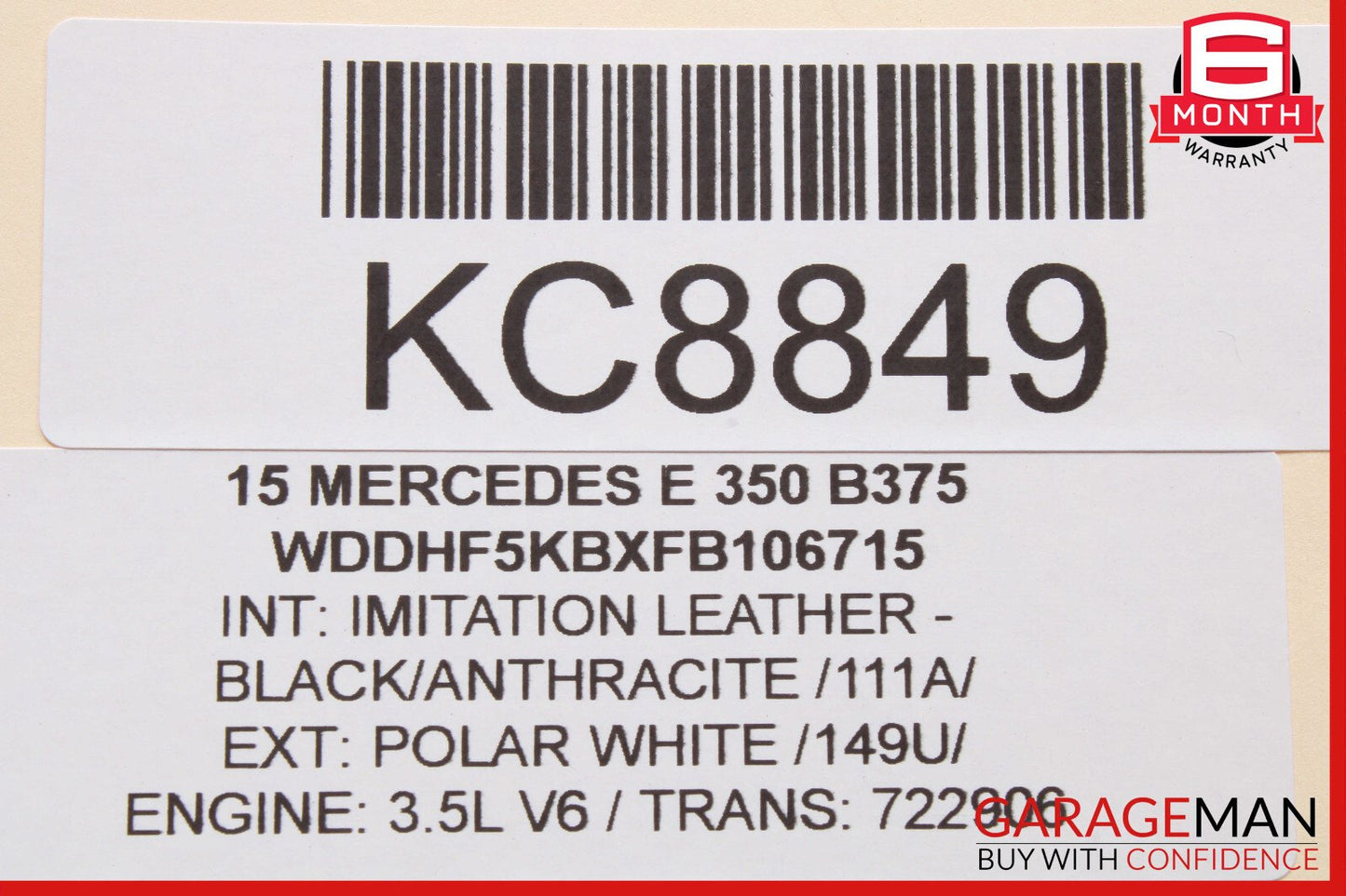 14-20 Mercedes W207 E350 CLS550 E550 Active Lane Assist Front Camera OEM