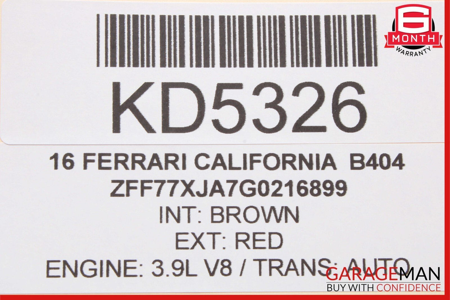 12-18 Ferrari California T Convertible Top Control Module 081308000 OEM