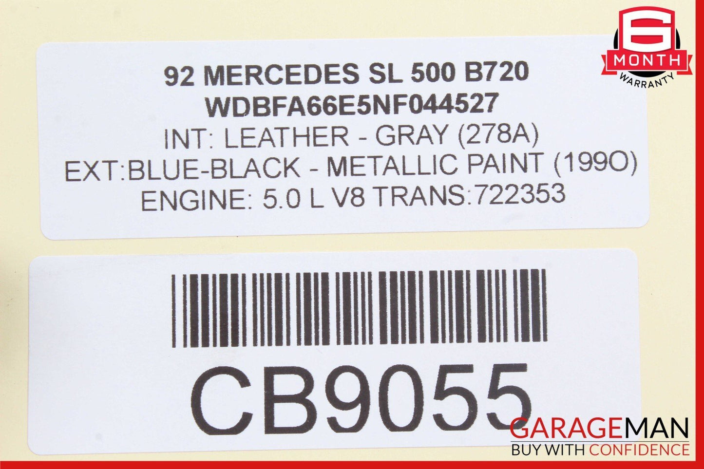 90-95 Mercedes R129 500SL 300SL SL320 Right Side Door Lock Latch 1297200835 OEM