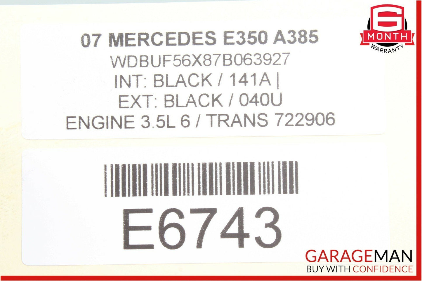 06-10 Mercedes W251 R350 S550 E350 Front Left Engine Timing Chain Cover Plate