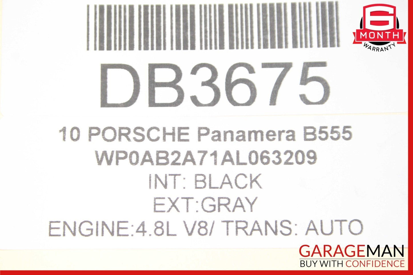 10-16 Porsche Panamera 970 4.8L Rear Diff Differential Axle Carrier OEM