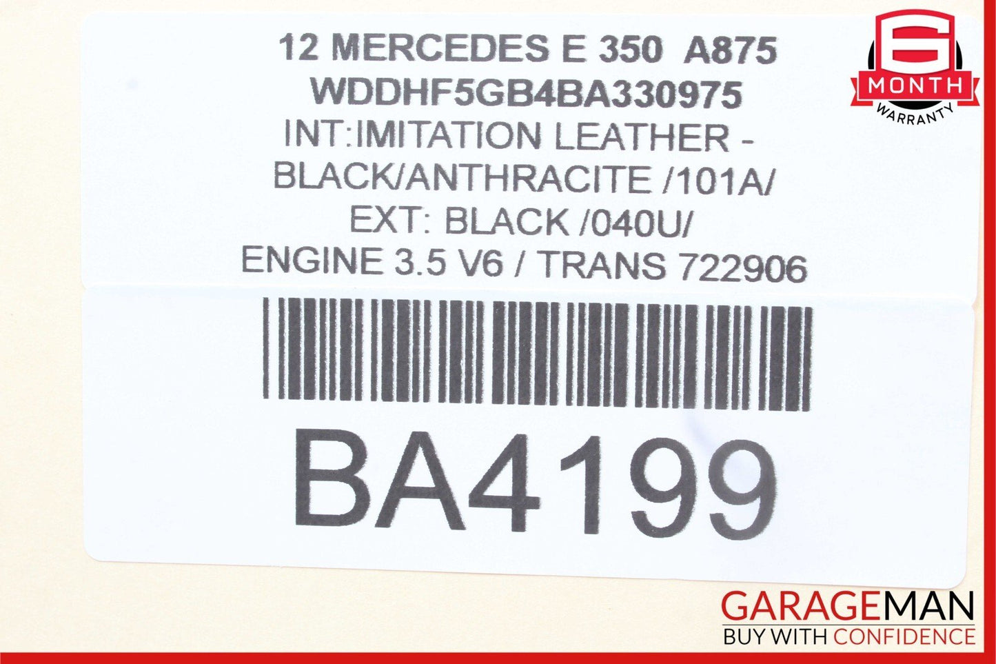 08-14 Mercedes W212 E350 C300 C350 Rear Left Side Door Lock Latch Actuator