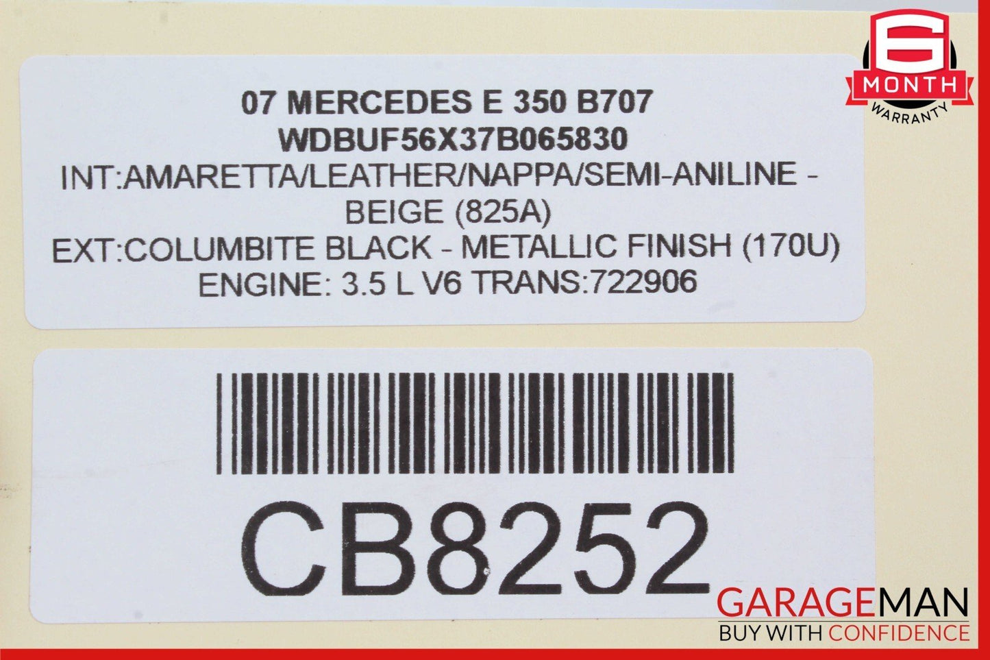 06-13 Mercedes W204 C300 R350 CLK350 Engine Cylinder Head Cover Left Side OEM