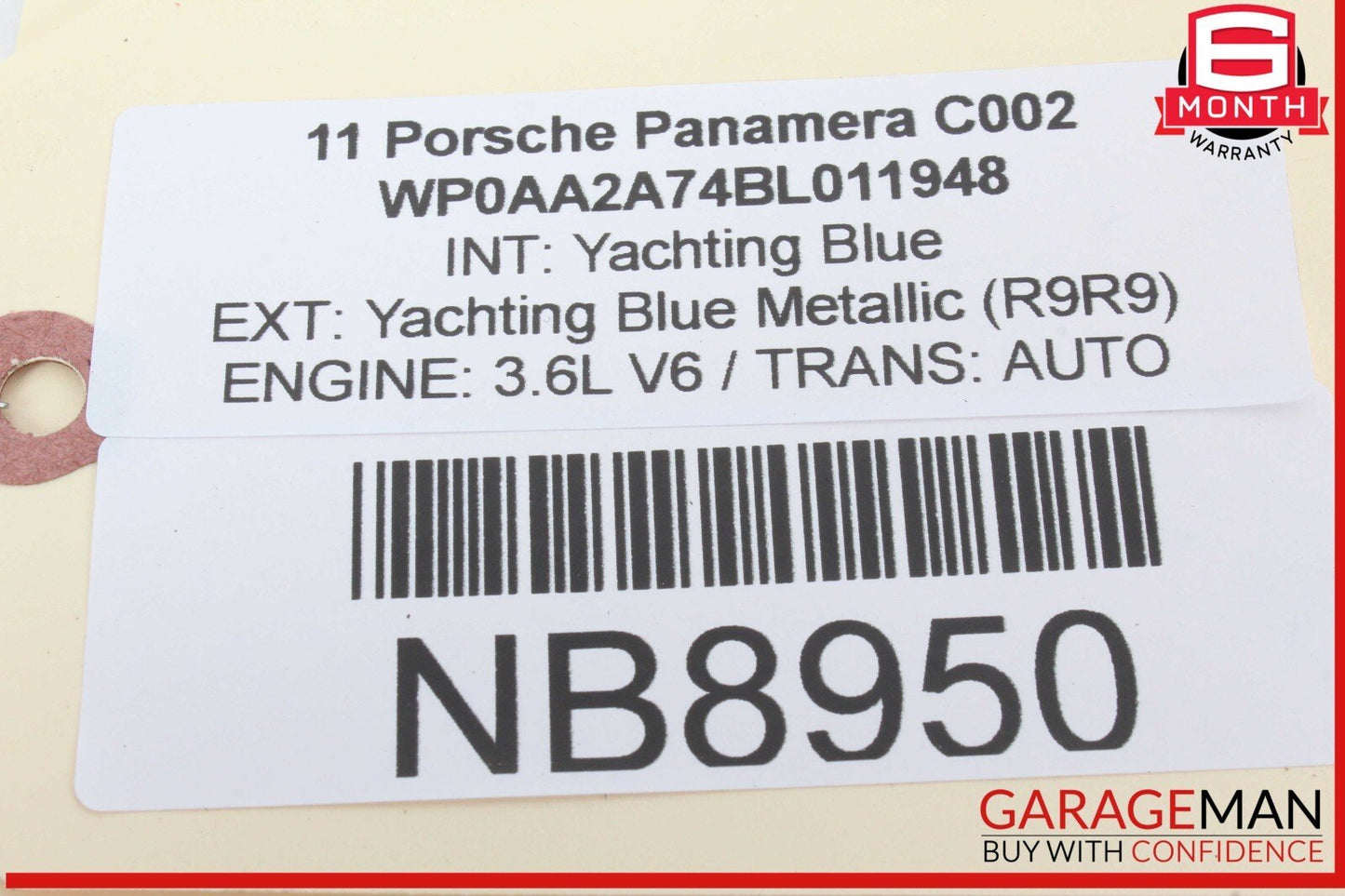 10-16 Porsche Panamera 970 Rear Right Side Door Wire Wiring Harness OEM