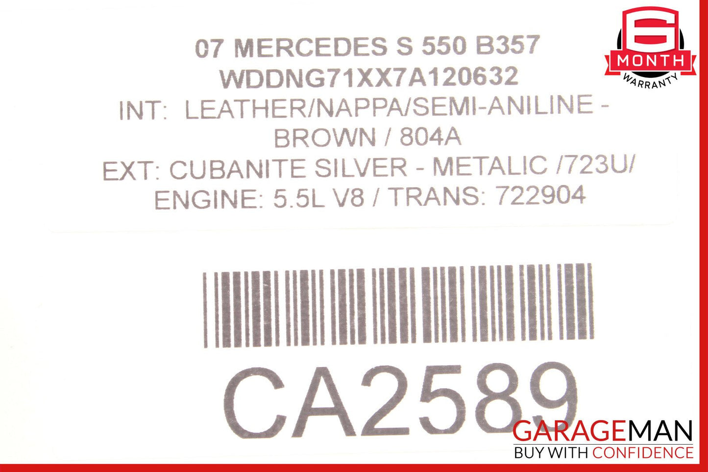 07-09 Mercedes W221 S550 CL65 AMG Rear Trunk Fuse Box Sam Module 2215403250 OEM