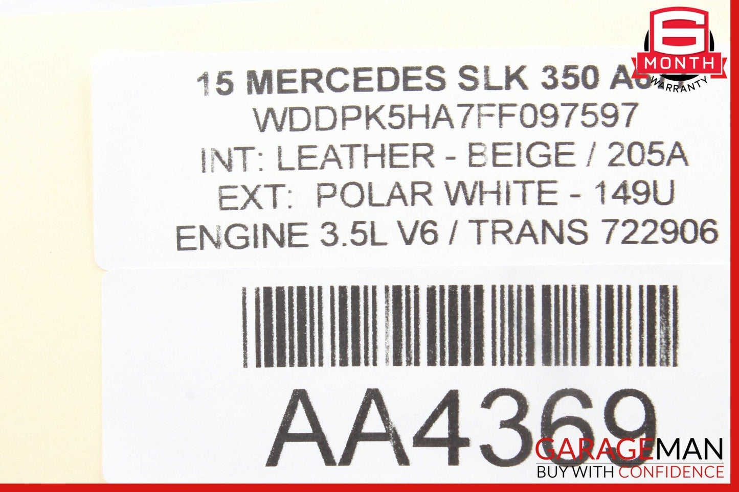 12-20 Mercedes R172 SLK350 SLC300 Center Panel Dash Ashtray Ash Tray OEM