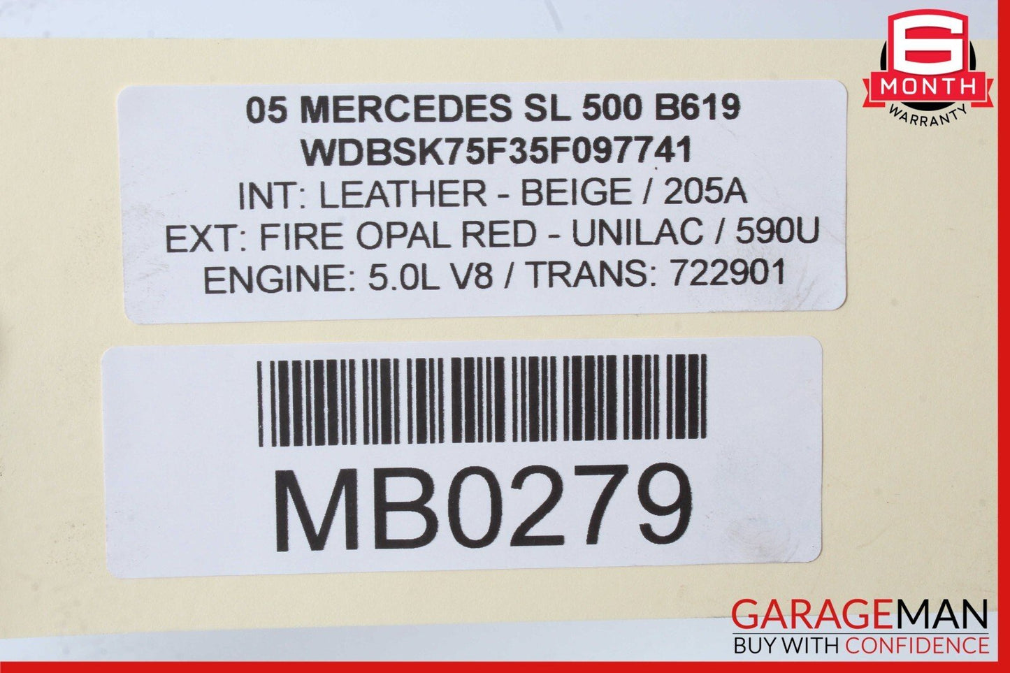 03-06 Mercedes R230 SL500 SL55 AC A/C Air Cooler Conditioning Compressor Pump