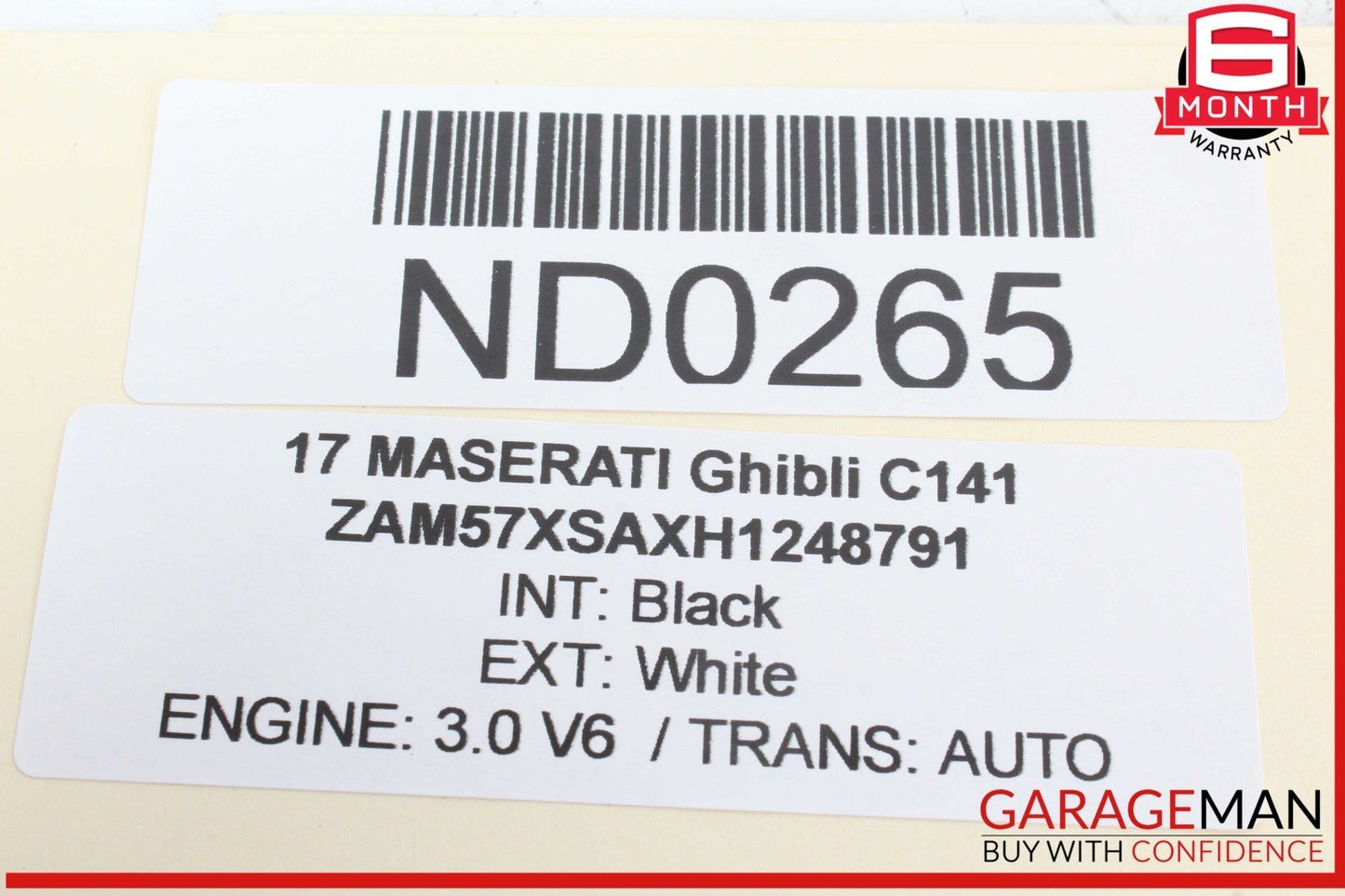 14-17 Maserati Ghibli Front Right Side Door Window Regulator Motor Unit OEM