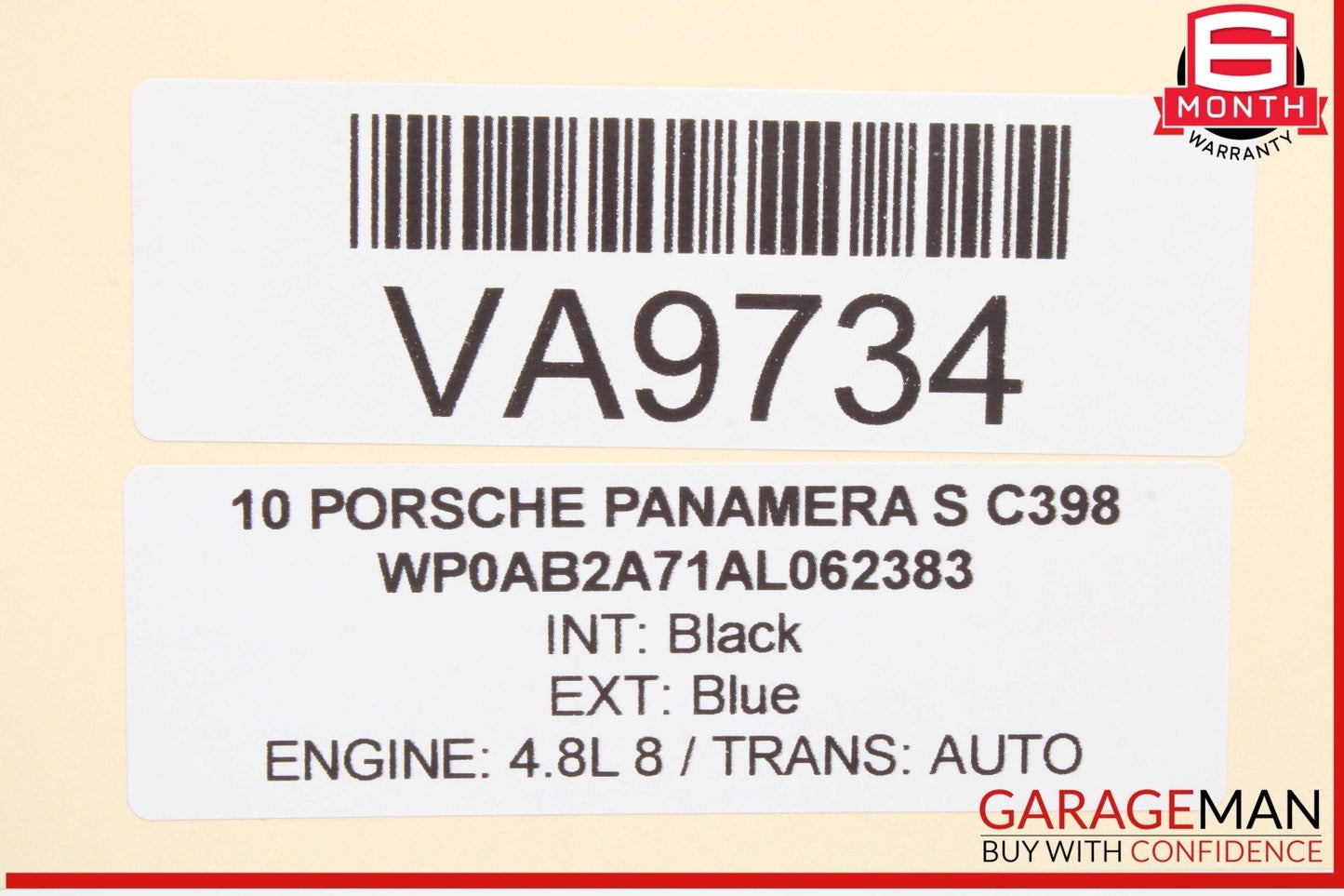 10-13 Porsche Panamera 970 Rear Left & Rear Right Side Shock Strut Set of 2 OEM