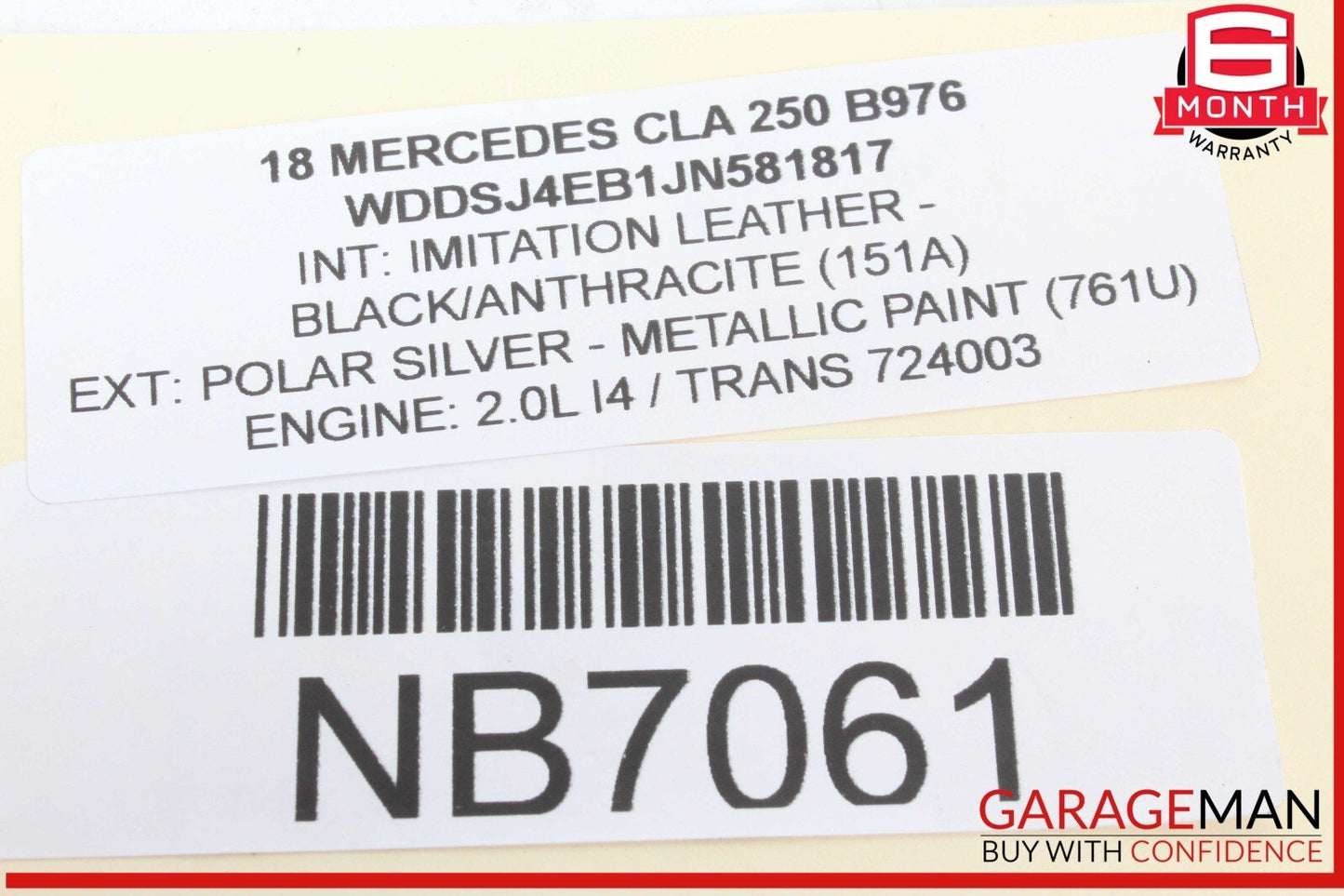 15-20 Mercedes W117 CLA250 Front Left Driver Side Axle Shaft 2463301801 OEM