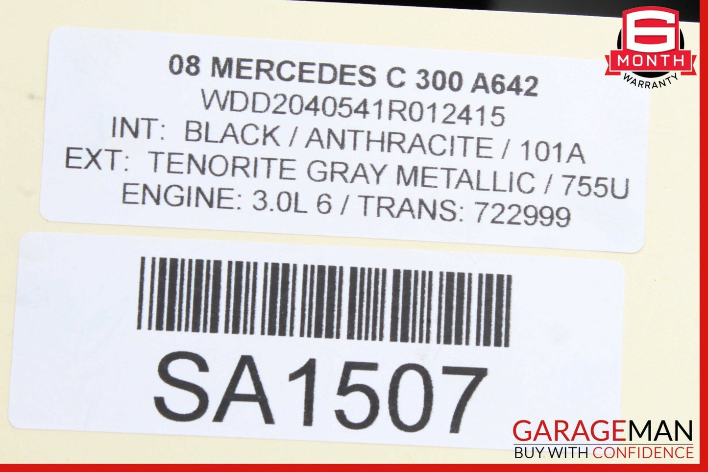 08-14 Mercedes W204 C300 C350 Sedan Rear Right Side Door Control Module Unit