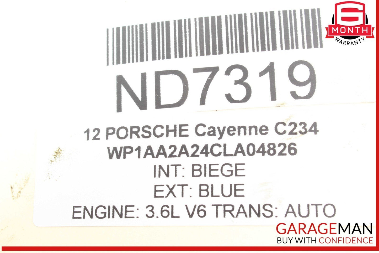11-18 Porsche Cayenne 958 Rear Right or Left Side Upper Forward Control Arm OEM