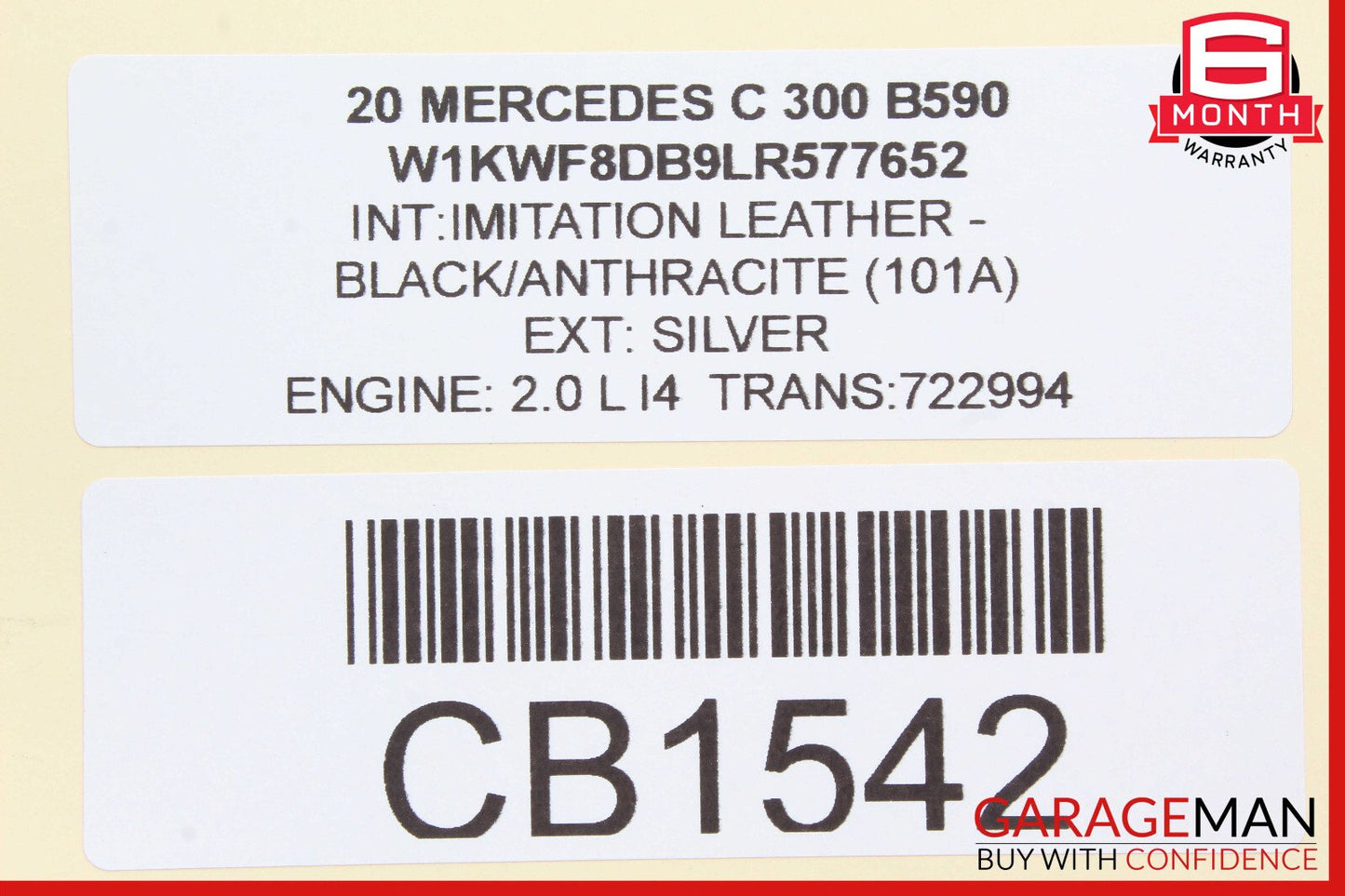 Mercedes W205 C300 C350e Rear Left and Right Shock Strut Absorber Set OEM