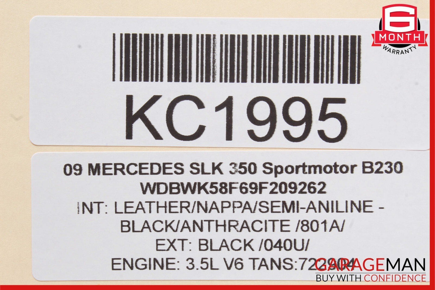 05-11 Mercedes R171 SLK350 SLK300 Central Gateway Control Module 1715409245 OEM