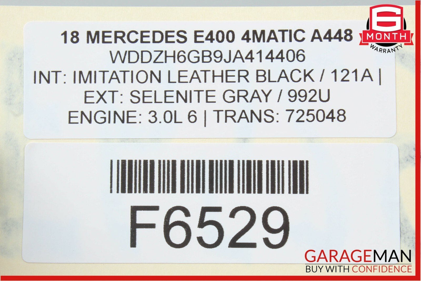16-18 Mercedes W213 E400 4Matic Auto Trans Automatic Transmission Assembly OEM