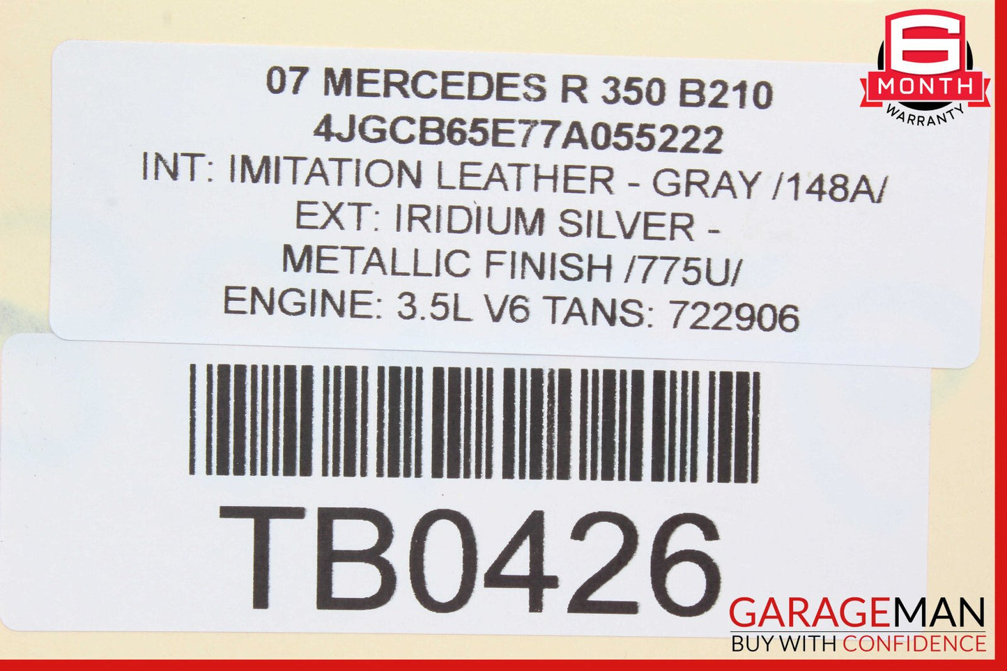 06-10 Mercedes W251 R350 Front Left Headlight Support Bracket w/ Sensor OEM