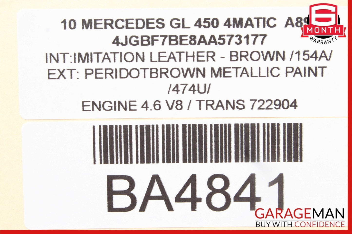 10-13 Mercedes X164 GL450 E350 C350 Front Right Side Bumper Fog Light Lamp OEM