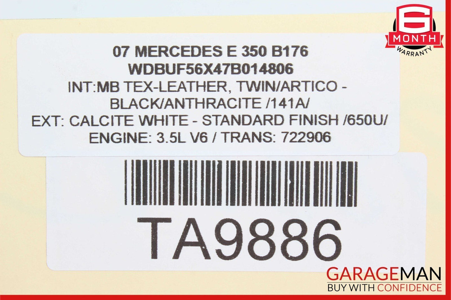 Mercedes SLK300 S400 C350 E350 Right Side Engine Motor Cylinder Head Valve Cover