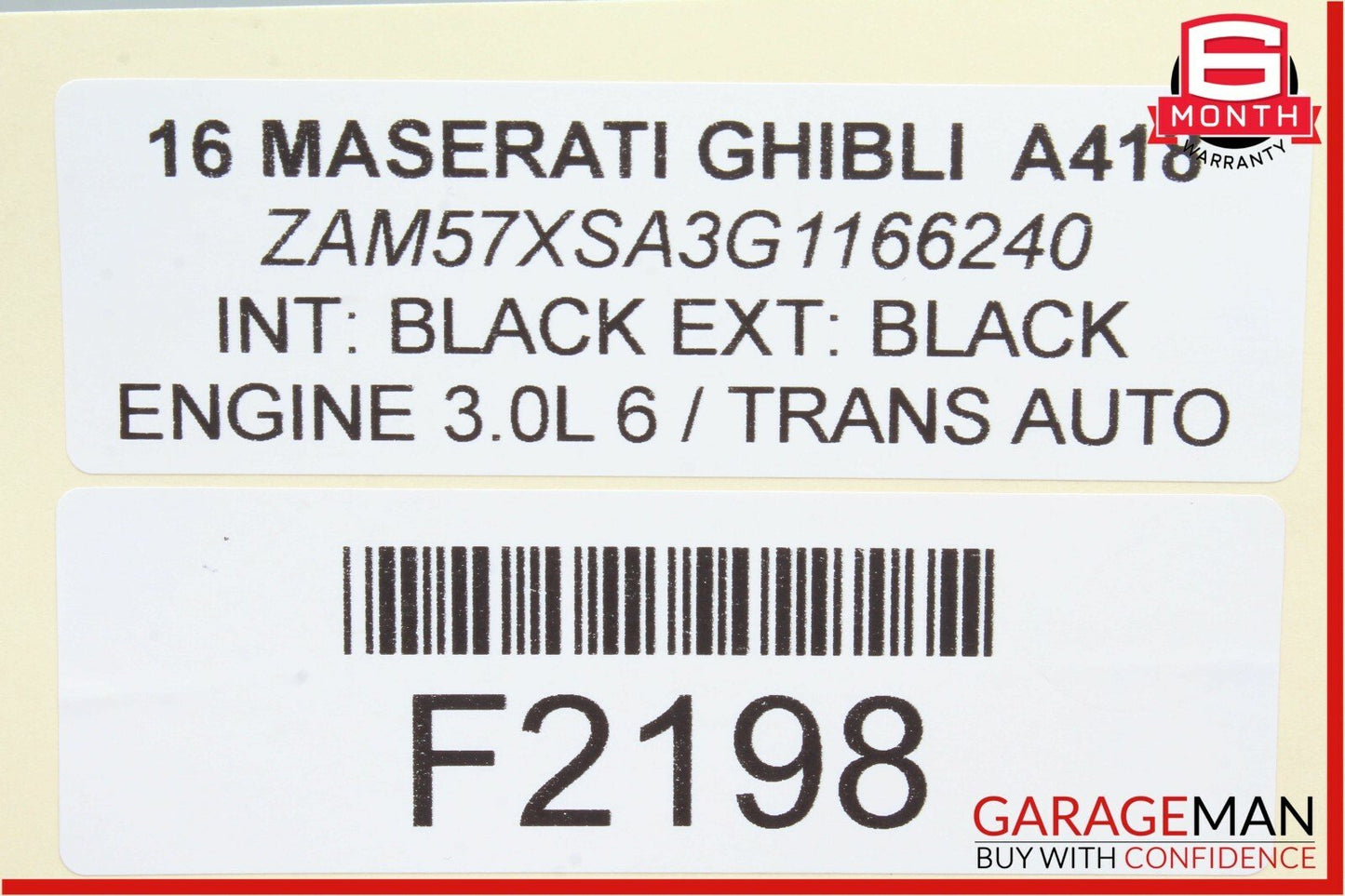 14-17 Maserati Ghibli Rear Left Side Door Lock Latch Actuator Mechanism OEM