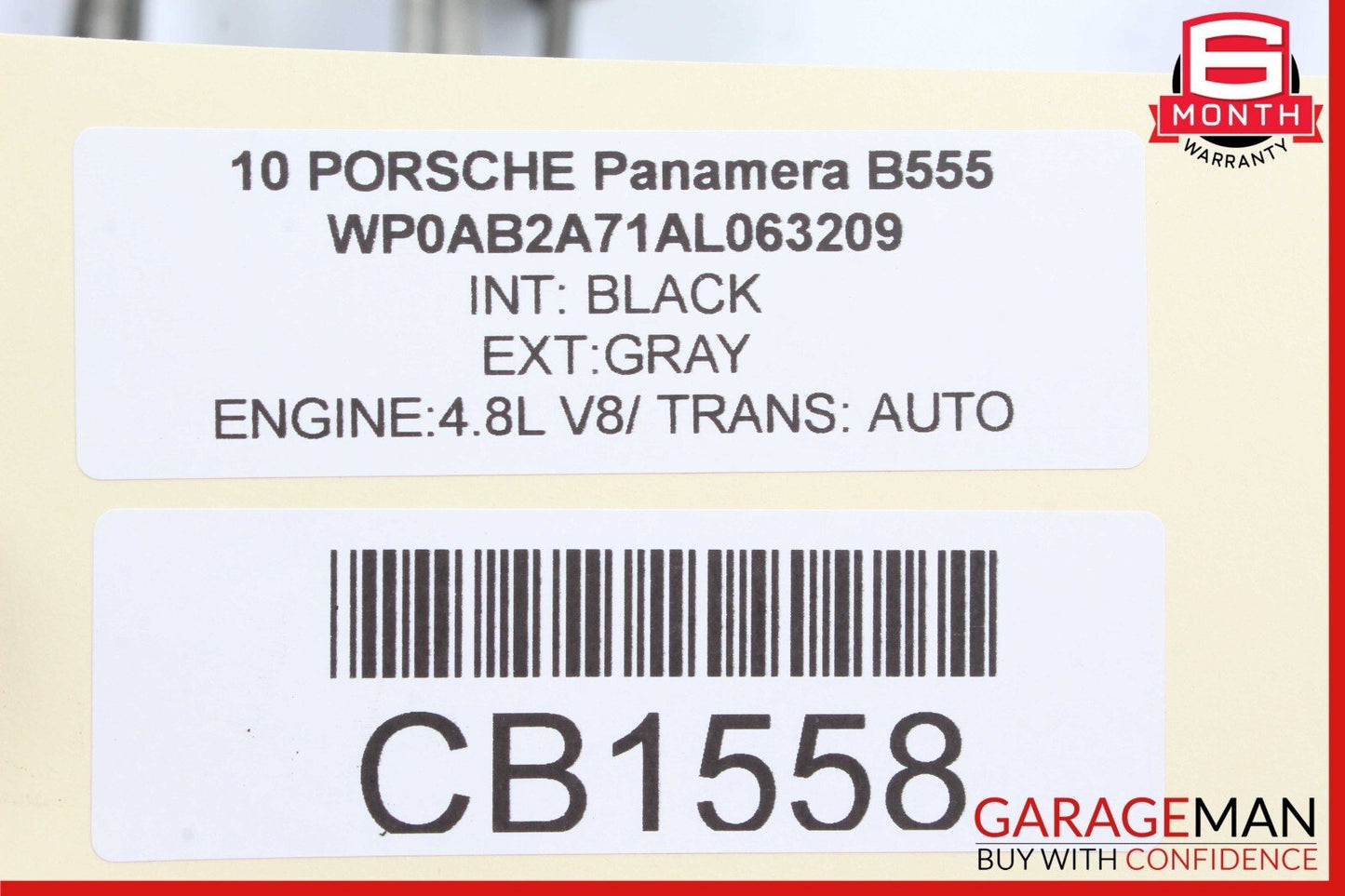 10-15 Porsche Panamera 970 Front Right & Left Shock Absorber Coil Springs Set