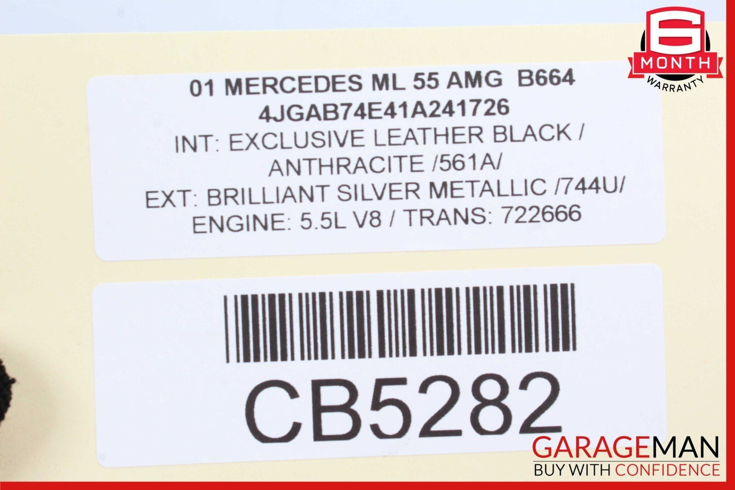 98-05 Mercedes W163 ML55 Rear Left or Right Axle CV Half Shaft Driveshaft OEM