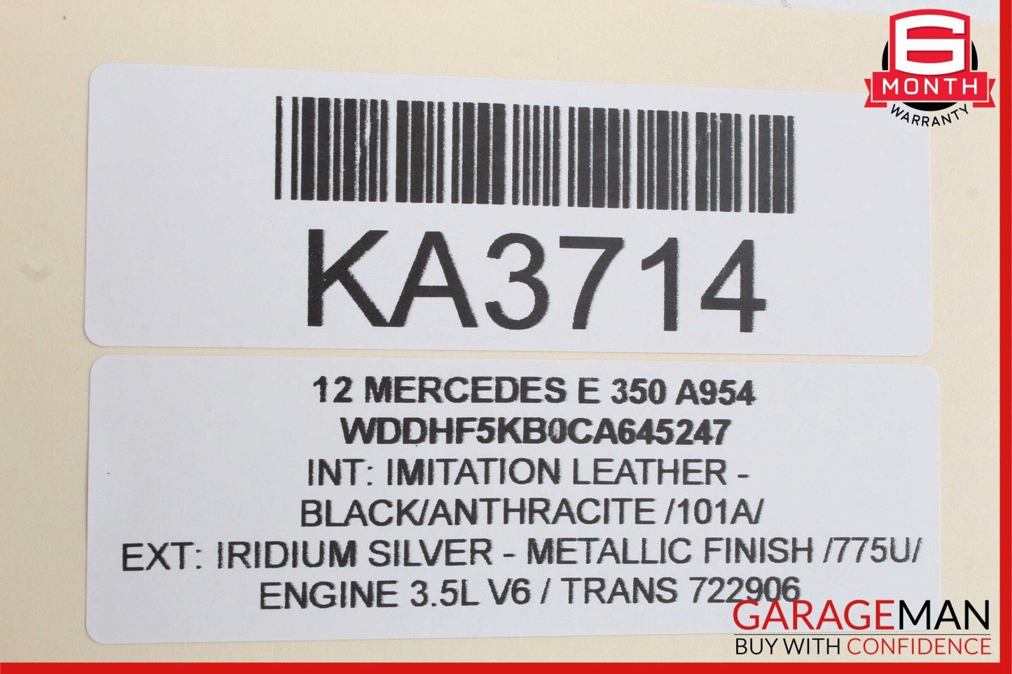 08-18 Mercedes W204 C350 C300 CLS550 Rear Left Side Door Control Module OEM