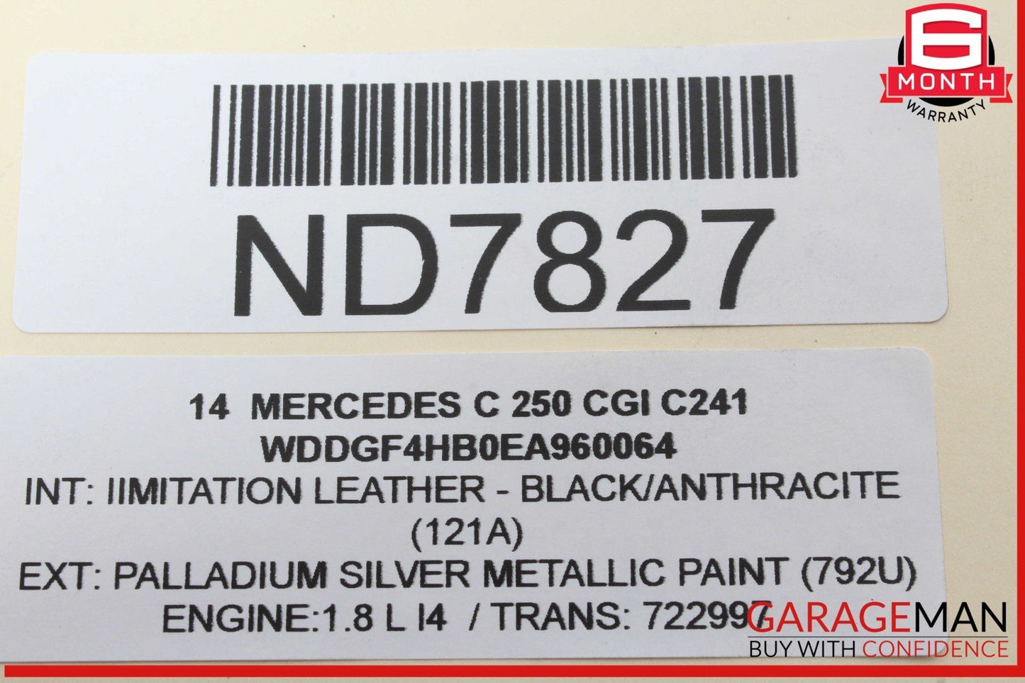 08-14 Mercedes W204 C250 CGI Front Right Side Curved Wishbone Control Arm OEM