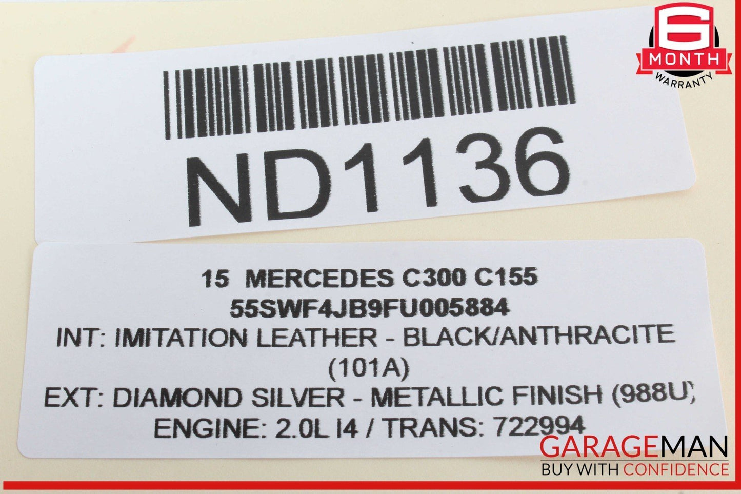 15-20 Mercedes W205 C300 C350e Front Left Side Door Window Regulator Motor OEM