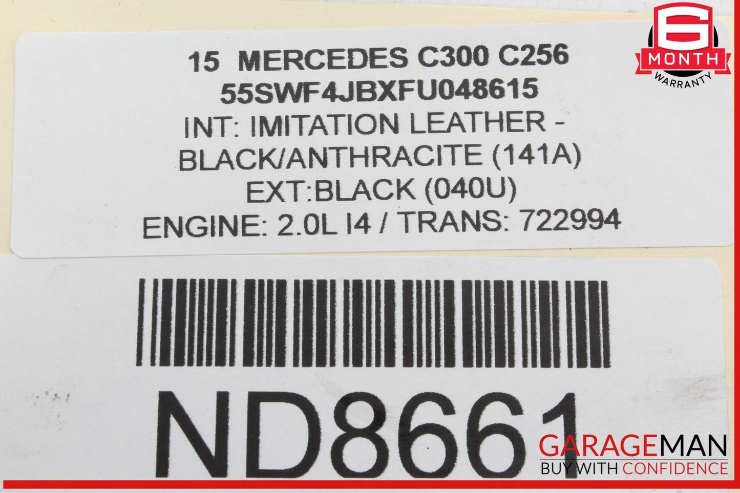 15-20 Mercedes W205 C300 C350e Front Right Side Suspension Lower Control Arm OEM