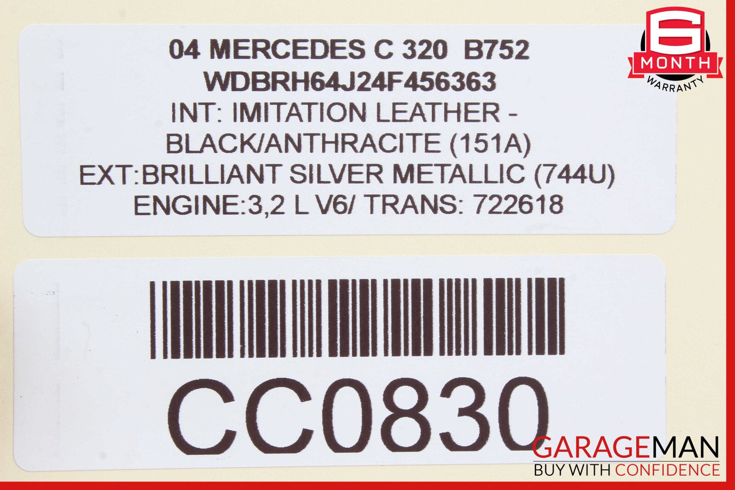 Mercedes W203 C240 SLK350 Rear Left or Right Side Lower Control Arm OEM