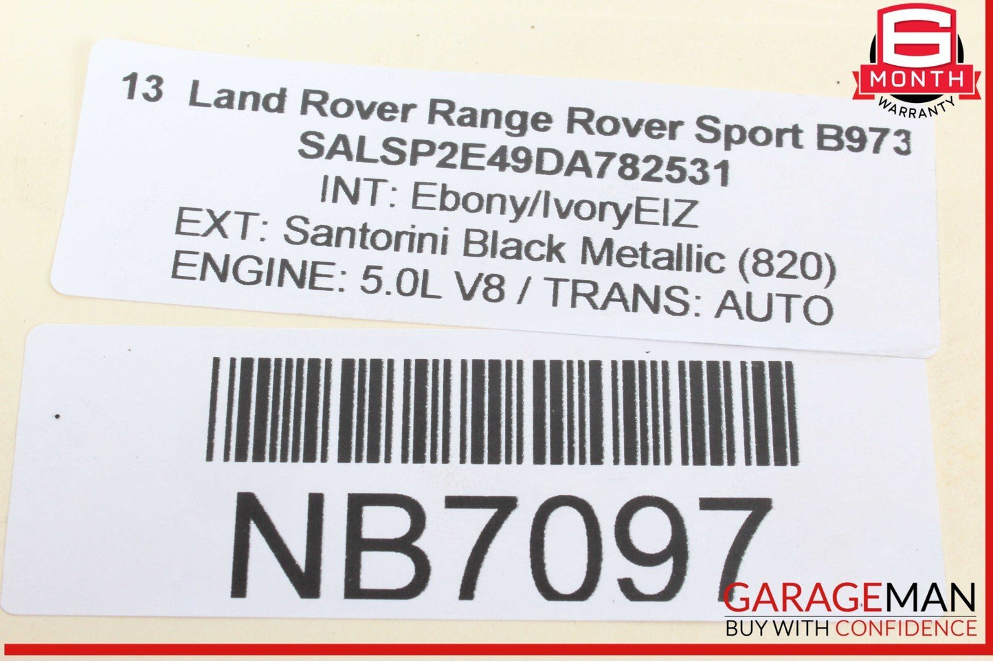 10-13 Land Rover Range Rover Sport Rear Right Side Air Shock Strut Absorber OEM