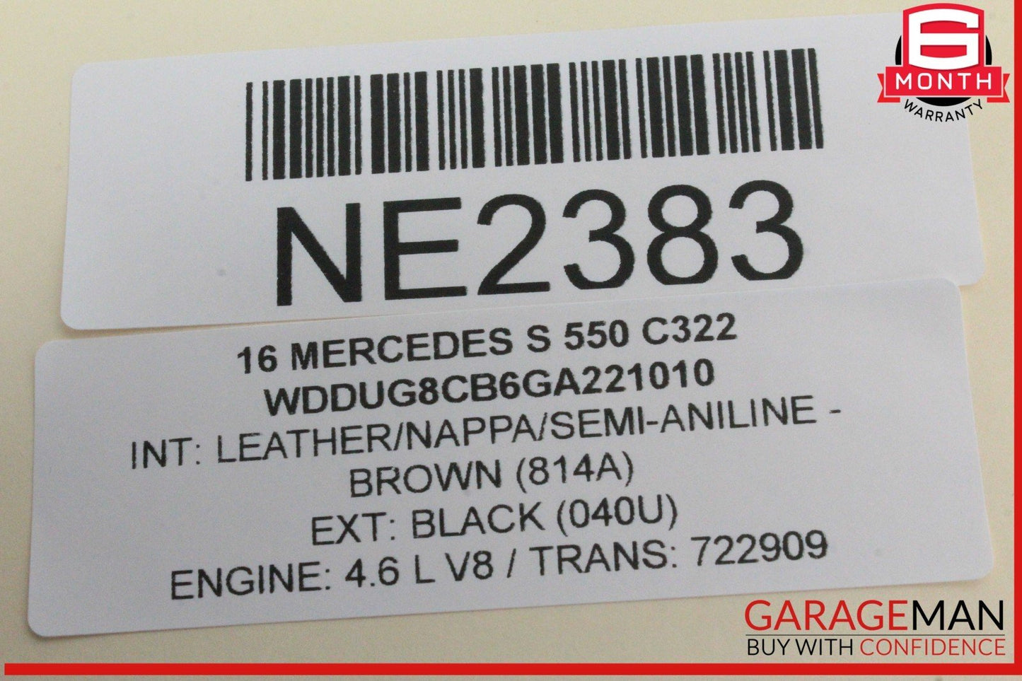 14-17 Mercedes W222 S550 Electronic Parking Brake Control Module Unit OEM