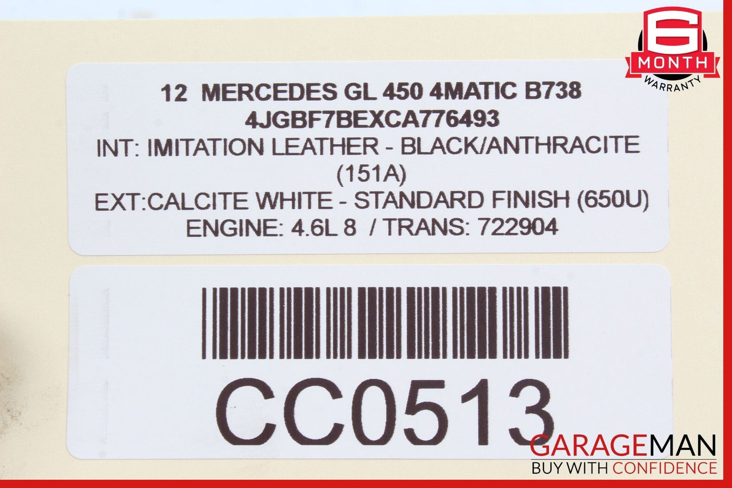 06-13 Mercedes X164 GL450 ML350 Rear Right or Left Suspension Upper Control Arm