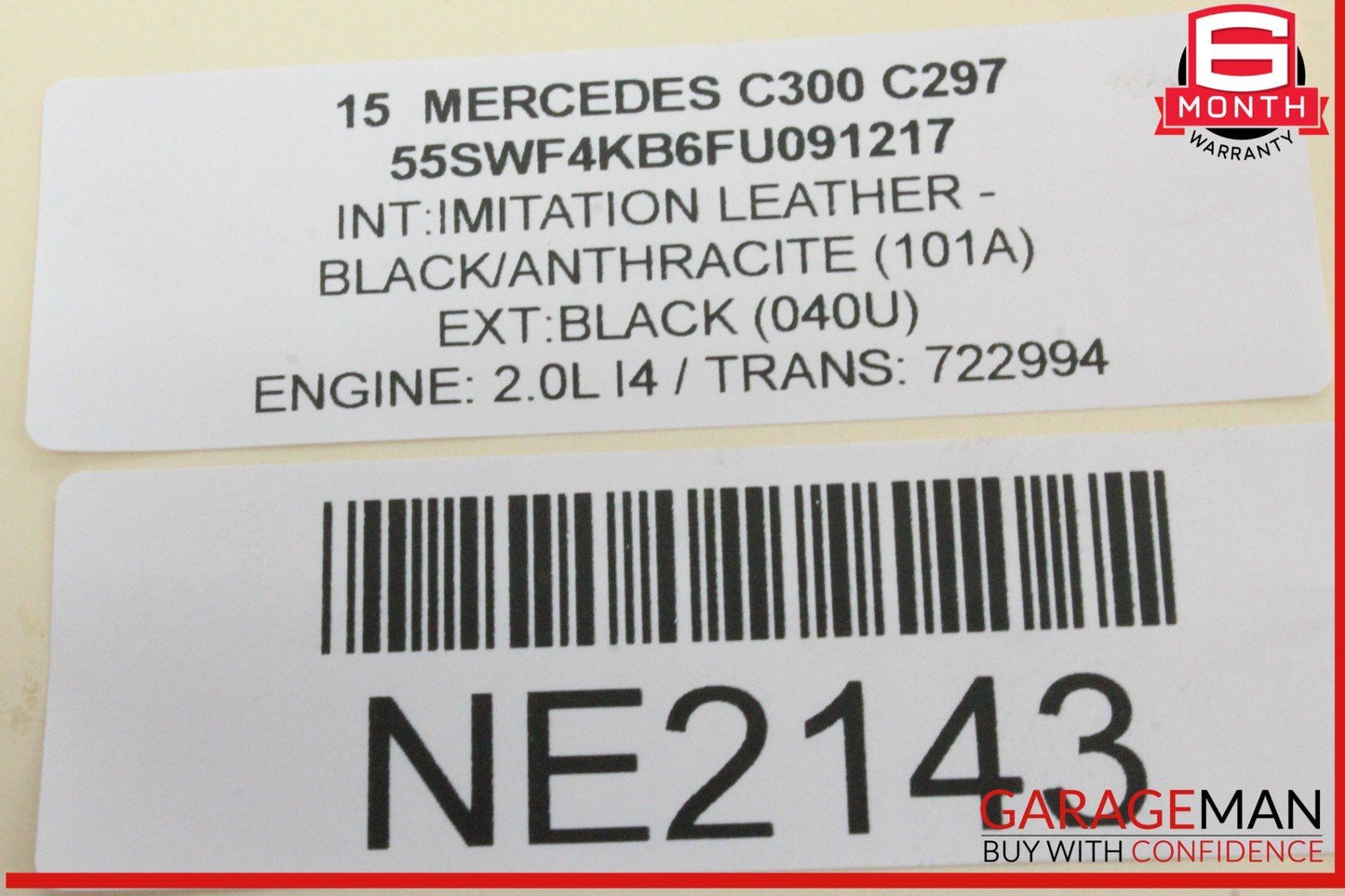 08-17 Mercedes W205 C300 E350 Rear Right / Left Side Upper Control Arm OEM