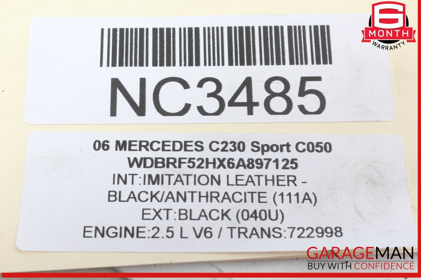 05-13 Mercedes W203 C230 Sport Front Right Engine Timing Chain Cover Plate OEM