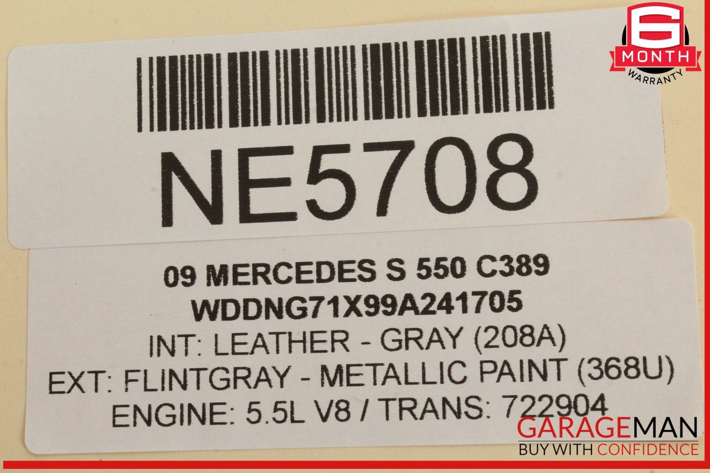 07-13 Mercedes W221 S550 S400 Rear Left Driver Side Door Lock Latch Actuator OEM