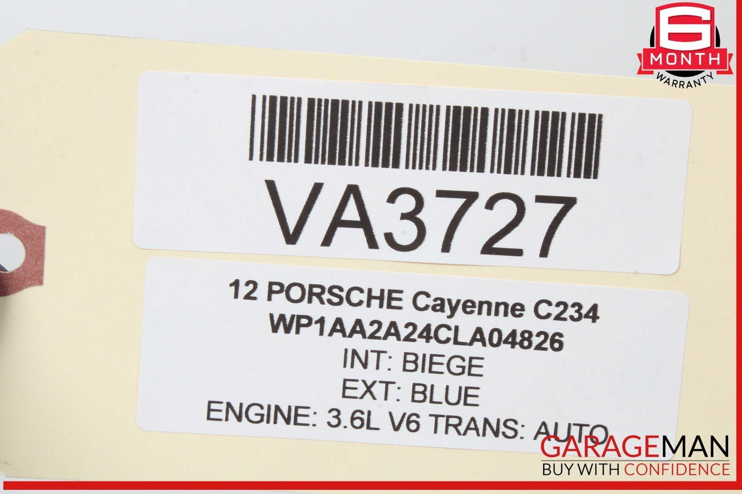 11-18 Porsche Cayenne 958 Rear Right or Left Side Axle CV Shaft 7P0501201D OEM
