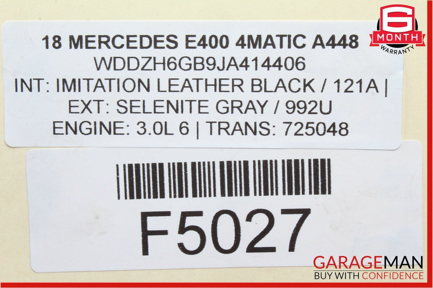 16-18 Mercedes W213 E400 4Matic Engine Turbo Pressure Sensor Reservoir Assembly